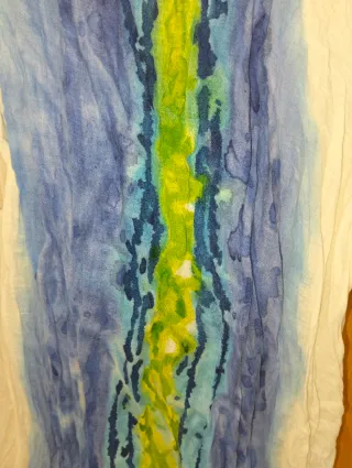 Vestido de Ibiza pintado a mano 100% Alg