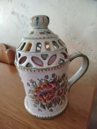 Porta candela ceramica artigianale