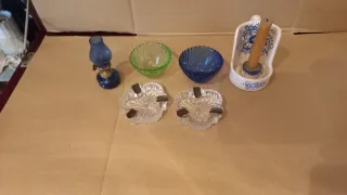 Ceniceros de cristal y cuencos decorativos