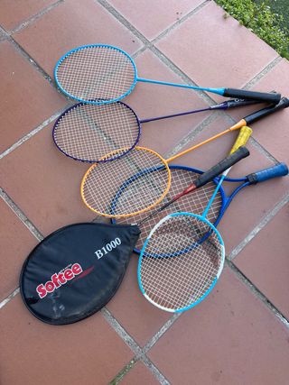 Lote Raquetas Bádminton/Tenis con su red