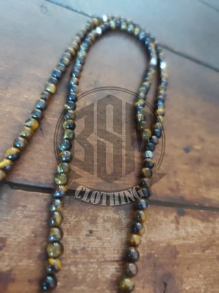 Rosario Harley-Davidson Teschio occhio di tigre