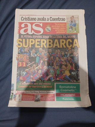 Periódico AS 2011 Cristiano Coentrao