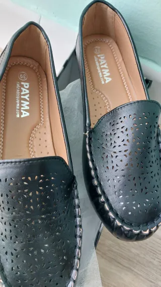 Mocasines PAYMA negros mujer