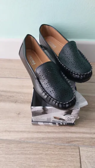 Mocasines PAYMA negros mujer