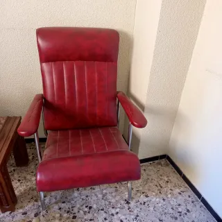 Butacas antiguas skay rojas (2 unidades)