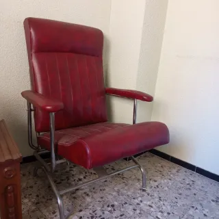 Butacas antiguas skay rojas (2 unidades)