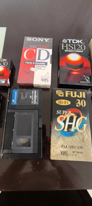 Lote Cintas VHS Sony TDK BASF Fuji
