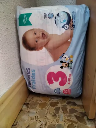 Pañales Talla 3 (4-10 Kg)x su compra regalo d agua