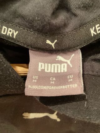 Sudadera Puma Talla M Negra y Blanca.