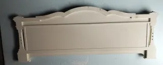 Piecero cama blanco lacado