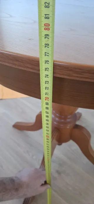 Mesa de comedor extensible de madera