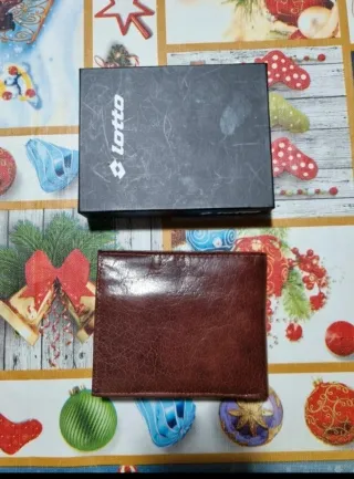 Portafoglio Lotto vera pelle uomo