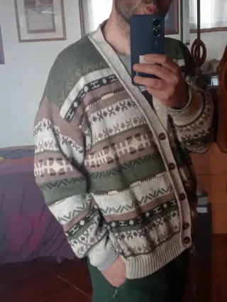 Cardigan jacquard - Vintage