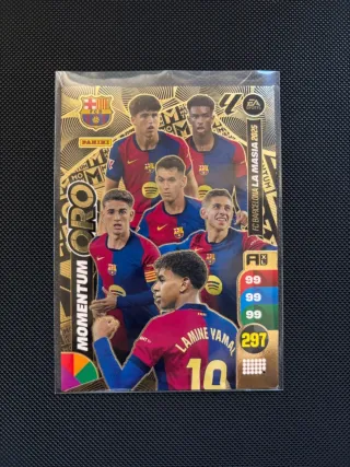 Cromo Panini FC Barcelona La Masia Momentum Oro