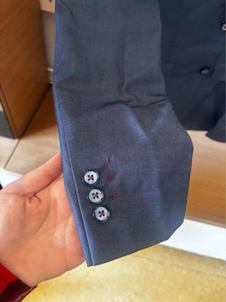 Traje de chaqueta azul marino