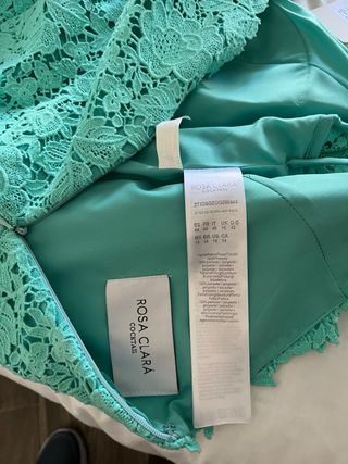 Vestido Nuevo Rosa Clara fiesta,madrina verde agua