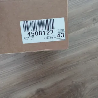 Zapatos de vestir negros con cordones nº 43 nuevos