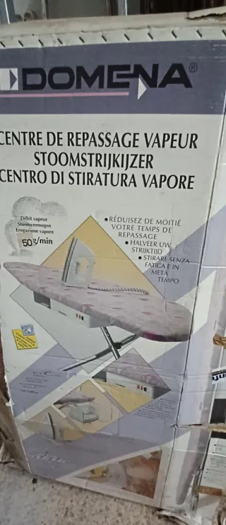 Centro de planchado con plancha