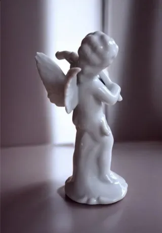 Set 3 Angeli Capodimonte Porcellana lucida vintage