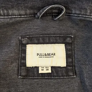 Cazadora Vaquera Pull&Bear Negra Talla M