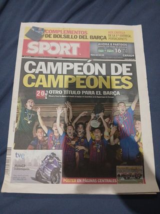 Periódico SPORT 27 Agosto 2011