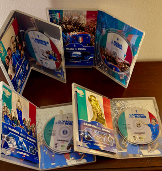 4 DVD Mondiali 2006 Italia Campione