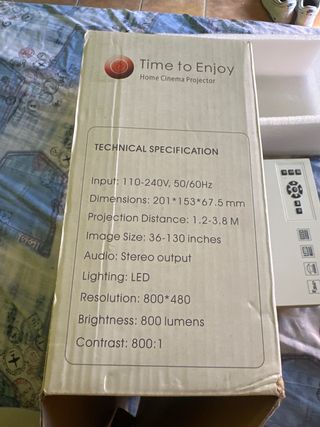 Proyector Excelvan Blanco