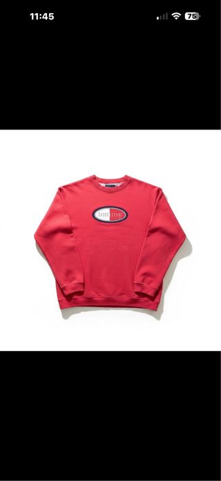 Felpa Tommy Hilfiger Vintage USA Rossa