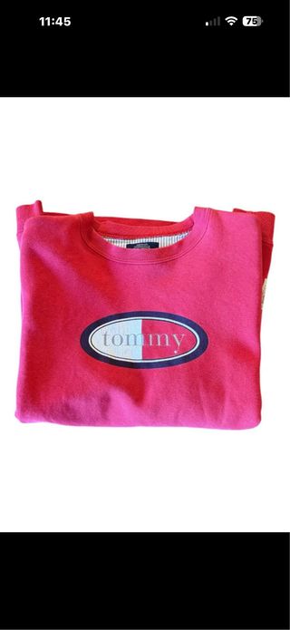 Felpa Tommy Hilfiger Vintage USA Rossa