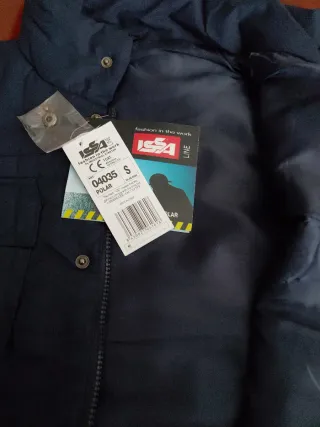 Chaqueta acolchada de trabajo azul marino