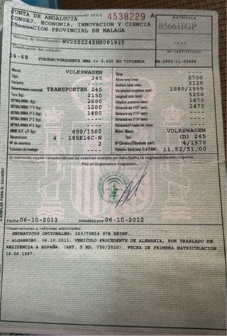 autocaravana desmontable( HAY QUE HACER CULATA)