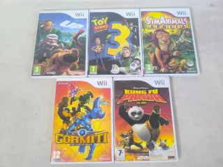 Lote 5 Juegos Wii: Up, Toy Story 3, SimAnimals Afr
