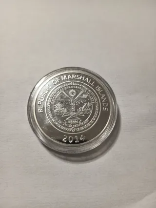 Moneda Perro Laika URSS 1$