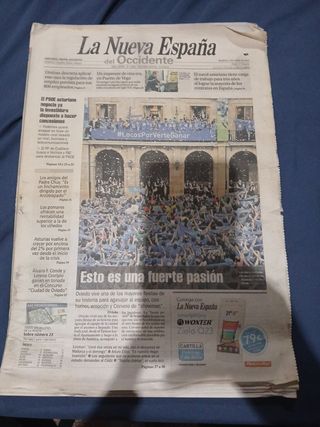 Periódico La Nueva España  2 de junio 2015