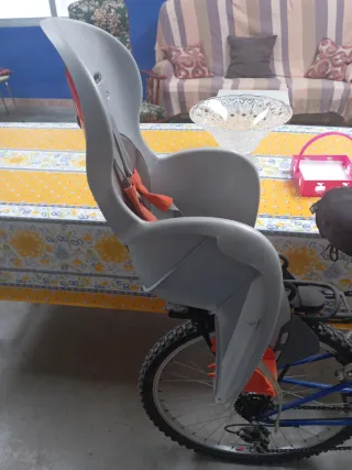 Silla bici infantil con soporte