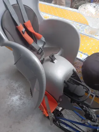 Silla bici infantil con soporte