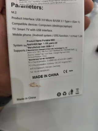 !! Nueva !! 256 TB Memoria externa disco duro