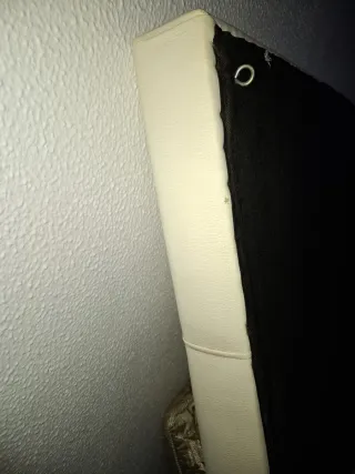 Cabecero de cama blanco polipiel