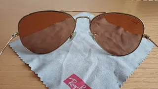 Gafas de sol Ray-Ban Aviator Marrones y Doradas