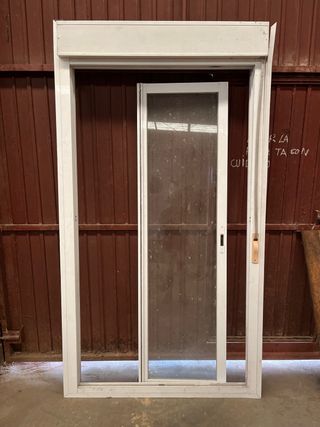 Ventanal aluminio blanco suelo a techo