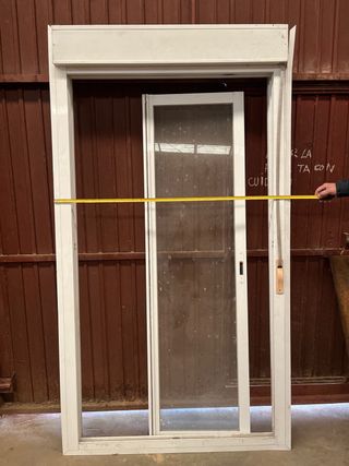 Ventanal aluminio blanco suelo a techo