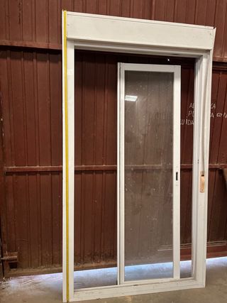 Ventanal aluminio blanco suelo a techo