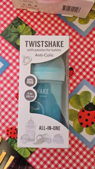 Biberón Twistshake Anti-Colic 180ml Azul