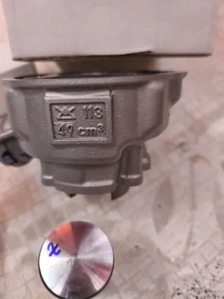 Cilindro y pistón motor Am6 49cc