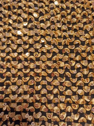 Falda dorada lentejuelas