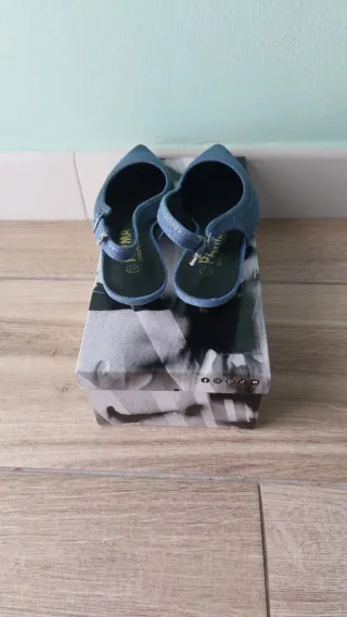 Zapatos destalonados Payma azul