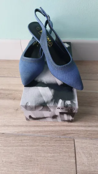 Zapatos destalonados Payma azul