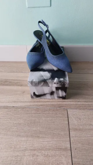 Zapatos destalonados Payma azul