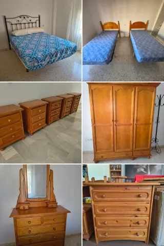 VENDO MUEBLES DE PINO DE DORMITORIOS