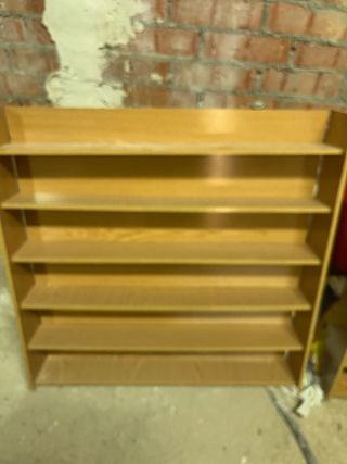 Dos Estanterías de Madera Beige/Marrón